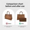imageDGAZ Silky Purse Organizer Insert Luxury Handbag ampamp Tote Organizer Simplicity bag organizer Fits Garden Party 3036BagsKonjac PurpleGP30Gold