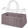 imageDGAZ Silky Purse Organizer Insert Luxury Handbag ampamp Tote Organizer Simplicity bag organizer Fits Garden Party 3036BagsKonjac PurpleGP30Konjac Purple