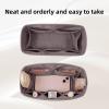 imageDGAZ Silky Purse Organizer Insert Luxury Handbag ampamp Tote Organizer Simplicity bag organizer Fits Garden Party 3036BagsKonjac PurpleGP30Konjac Purple