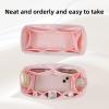 imageDGAZ Silky Purse Organizer Insert Luxury Handbag ampamp Tote Organizer Simplicity bag organizer Fits Garden Party 3036BagsKonjac PurpleGP30Pink