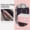imageDGAZ Silky Purse Organizer Insert Luxury Handbag ampamp Tote Organizer Simplicity bag organizer Fits Garden Party 3036BagsKonjac PurpleGP30Pink