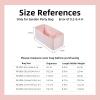 imageDGAZ Silky Purse Organizer Insert Luxury Handbag ampamp Tote Organizer Simplicity bag organizer Fits Garden Party 3036BagsKonjac PurpleGP30Pink