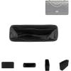 imageDGAZ Silky Purse Organizer Insert for Chanel 255 Bags Luxury Handbag ampamp Tote Organizer Simplicity Bag Organizer Wine Red255 Bag 24Black