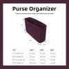 imageDGAZ Silky Purse Organizer Insert for Chanel 255 Bags Luxury Handbag ampamp Tote Organizer Simplicity Bag Organizer Wine Red255 Bag 24Fuchsia