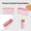 imageDGAZ Silky Purse Organizer Insert for Chanel 255 Bags Luxury Handbag ampamp Tote Organizer Simplicity Bag Organizer Wine Red255 Bag 24Pink