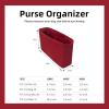 imageDGAZ Silky Purse Organizer Insert for Chanel 255 Bags Luxury Handbag ampamp Tote Organizer Simplicity Bag Organizer Wine Red255 Bag 24Wine Red
