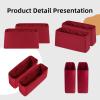 imageDGAZ Silky Purse Organizer Insert for Chanel Coco Handle MiniSML Bags Luxury Handbag ampamp Tote Organizer Simplicity bag organizer BlackSWine Red