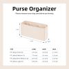 imageDGAZ Silky Purse Organizer Insert for Chanel Leboy Bags Luxury Handbag ampamp Tote Organizer Simplicity bag organizer FuchsiaMedium 25Craie