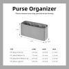 imageDGAZ Silky Purse Organizer Insert for Chanel Leboy Bags Luxury Handbag ampamp Tote Organizer Simplicity bag organizer FuchsiaMedium 25Pearl Gray