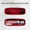 imageDGAZ Silky Purse Organizer Insert for Chanel Leboy Bags Luxury Handbag ampamp Tote Organizer Simplicity bag organizer FuchsiaMedium 25Wine Red
