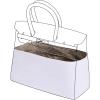 imageDGAZ Lightweight Purse Organizer Insert for Hermes Birkin BagSilk and Dupontpaper handbag inner for Luxury BagsBlackBK25Etoupe grey