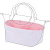 imageDGAZ Lightweight Purse Organizer Insert for Longchamp Le Pliage Energy Series Bagsilk and DupontPaper handbag inner for Luxury BagsBlackLe Pliage Energy XSPink