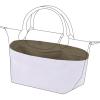 imageDGAZ Lightweight Purse Organizer Insert for Longchamp Le Pliage Original Series Bagsilk and DupontPaper handbag inner for Luxury BagsCraieLE PLIAGE LHandle height about 9 cmEtoupe grey