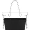 imageDGAZ Purse Organizer Insert Fits NeverfullMiniPMMMGM BagsSilk Bag OrganizerLuxury Handbag ampamp Tote ShaperMM Rouge HBlack