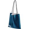 imageDGAZ Silk Designer Bags for Women Luxury Tote Bag with Zipper Large Shoulder Hobo BagsBlue Jean