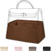 imageDGAZ Silk Purse Organizer Insert Fits Hermes Herbag 313950 Bags Luxury Handbag ampamp Tote Organiser Simplicity bag insertCraieH39Gold
