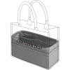 imageDGAZ Silk Purse Organizer Insert For Dior Book Tote miniSMLSilky Smooth Bag OrganizerLuxury Handbag ampamp Tote ShaperTreasure blueBTMiniPearl gray