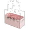 imageDGAZ Silk Purse Organizer Insert For Dior Book Tote miniSMLSilky Smooth Bag OrganizerLuxury Handbag ampamp Tote ShaperTreasure blueBTMiniPink
