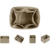 imageDGAZ Silk Purse Organizer Insert For LV Backup Backpack BagsSilky Smooth Bag OrganizerLuxury Handbag ampamp Tote ShaperBlackGris tourterelle