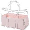 imageDGAZ Silky Purse Organizer Insert Luxury Handbag ampamp Tote Organizer Simplicity bag organizer Fits Garden Party 3036BagsKonjac PurpleGP30Pink