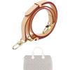 imageDGAZ Vachetta Leather Adjustable Crossbody Strap for Speedy Bag with Gift Box Handmade Shoulder StrapBeige