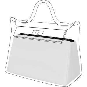 imageDGAZ Bag Pillow Shaper Insert for Luxury Handbags Silky Pillow Shaper for Hermes 2424mini BagsWhite
