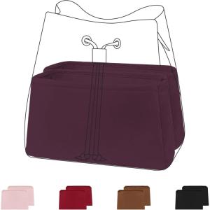 imageDGAZ Custom Purse Organizer insert For LV NeonoeNew Neonoe bagsSilky Smooth Bag OrganizerLuxury Handbag ampamp Tote ShaperCustomcustomFuchsia