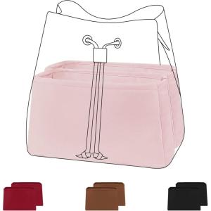 imageDGAZ Custom Purse Organizer insert For LV NeonoeNew Neonoe bagsSilky Smooth Bag OrganizerLuxury Handbag ampamp Tote ShaperCustomcustomPink