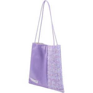 imageDGAZ Designer Hobo Bags for Women Large Shoulder Bags Luxury Tote Bag with ZipperLavender Sequins