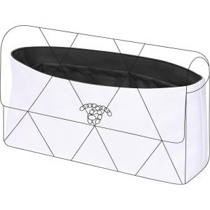 imageDGAZ Lightweight Purse Organizer Insert for Chanel 19 BagSilk and Dupontpaper handbag inner for Luxury BagsBlack19 Falp 26Black