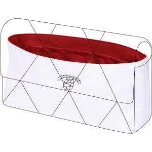 imageDGAZ Lightweight Purse Organizer Insert for Chanel 19 BagSilk and Dupontpaper handbag inner for Luxury BagsBlack19 Falp 26Rouge Cassque