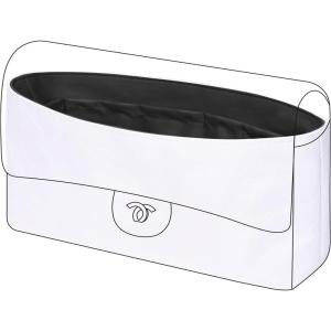imageDGAZ Lightweight Purse Organizer Insert for Chanel CF BagSilk and Dupontpaper handbag inner for Luxury BagsBlackCF medium 25Black