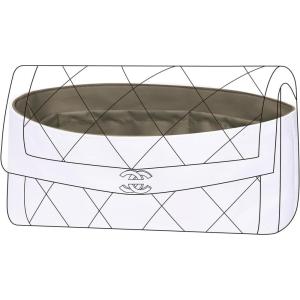 imageDGAZ Lightweight Purse Organizer Insert for Chanel Diana Bagsilk and DupontPaper handbag inner for Luxury BagsEtoupe greyDiana Small