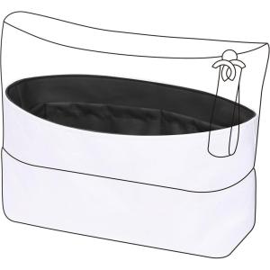 imageDGAZ Lightweight Purse Organizer Insert for Chanel Gabrielle Bagsilk and DupontPaper handbag inner for Luxury BagsBlackGabrielle Medium SmallBlack