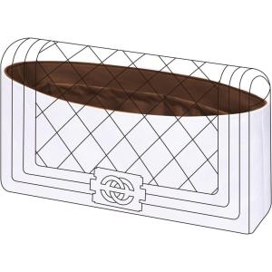 imageDGAZ Lightweight Purse Organizer Insert for Chanel Leboy BagSilk and Dupontpaper handbag inner for Luxury BagsGoldleboy small 20