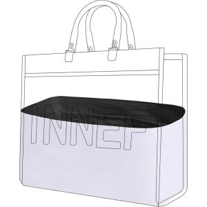 imageDGAZ Lightweight Purse Organizer Insert for Fendi Sumshine Bagsilk and DupontPaper handbag inner for Luxury BagsBlackSumshine M