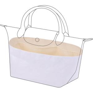 imageDGAZ Lightweight Purse Organizer Insert for Longchamp Le Pliage Energy Series Bagsilk and DupontPaper handbag inner for Luxury BagsBlackLe Pliage Energy XSCraie