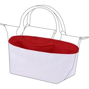 imageDGAZ Lightweight Purse Organizer Insert for Longchamp Le Pliage Original Series Bagsilk and DupontPaper handbag inner for Luxury BagsCraieLE PLIAGE LHandle height about 9 cmRouge Cassque