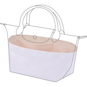 imageDGAZ Lightweight Purse Organizer Insert for Longchamp Le Pliage Original Series Bagsilk and DupontPaper handbag inner for Luxury BagsCraieLE PLIAGE LHandle height about 9 cmRose dragee