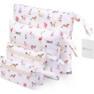 imageDGAZ Packing Cubes for Travel 4 Set Lightweight Vacation Travel Essentials Expandable Storage Travel Luggage Bags OrganizersCat Park