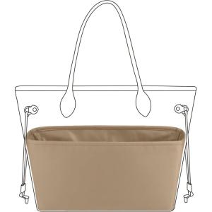 imageDGAZ Purse Organizer Insert Fits NeverfullMiniPMMMGM BagsSilk Bag OrganizerLuxury Handbag ampamp Tote ShaperMM Rouge HChai