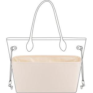 imageDGAZ Purse Organizer Insert Fits NeverfullMiniPMMMGM BagsSilk Bag OrganizerLuxury Handbag ampamp Tote ShaperMM Rouge HCraie