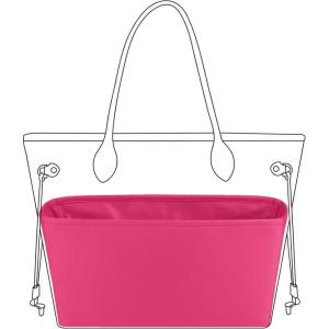 imageDGAZ Purse Organizer Insert Fits NeverfullMiniPMMMGM BagsSilk Bag OrganizerLuxury Handbag ampamp Tote ShaperMM Rouge HCustom