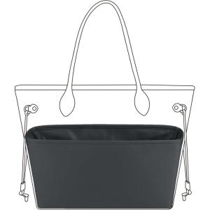 imageDGAZ Purse Organizer Insert Fits NeverfullMiniPMMMGM BagsSilk Bag OrganizerLuxury Handbag ampamp Tote ShaperMM Rouge HGrismeyer