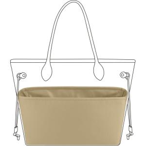 imageDGAZ Purse Organizer Insert Fits NeverfullMiniPMMMGM BagsSilk Bag OrganizerLuxury Handbag ampamp Tote ShaperMM Rouge HS2 trench