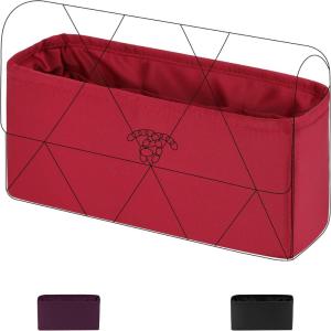 imageDGAZ Purse Organizer Insert for Chanel 19 BagsSilk Bag OrganizerLuxury Handbag ampamp Tote Shaper Burgundy19Flap26Burgundy