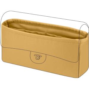 imageDGAZ Purse Organizer InsertSilk Bag OrganizerLuxury Handbag ampamp Tote Shaper Fits Chanel CF BagsBiscuit color