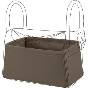 imageDGAZ Purse Organizer InsertSilk Bag OrganizerLuxury Handbag ampamp Tote Shaper Fits Lindy 19263034 BagsPinkLD26Etoupe grey