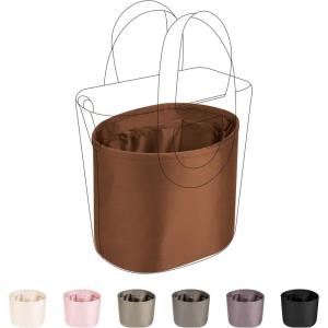 imageDGAZ Purse Organizer Silky Smooth For Hermes In The Loop 1823 BagsSilk Luxury Handbag Tote in Bag Shapers18PinkGold