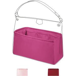 imageDGAZ Purse Organizer Silky Smooth For LV Graceful PMMM BagsSilkLuxury Handbag Tote in Bag Shapers Peach Pink PMPeach Pink
